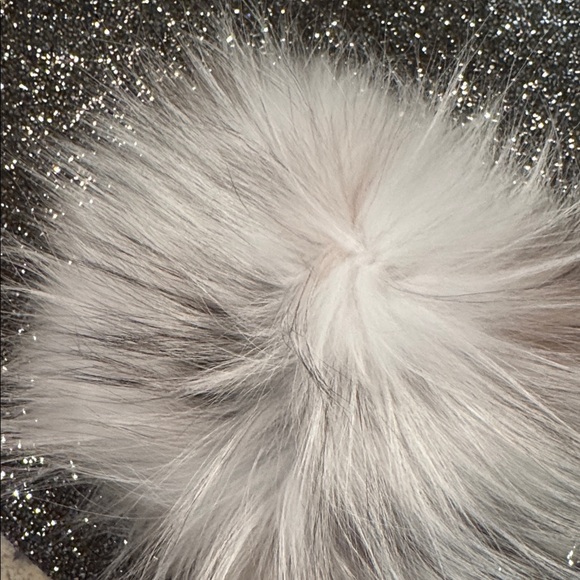 Silver Fox Fur Head Band or Neck Scarf, Real Silver Fox Fur, Black MultiColor - Picture 10 of 12